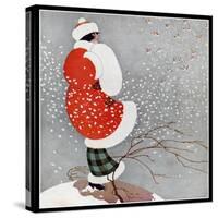 Snow-Vintage Lavoie-Stretched Canvas