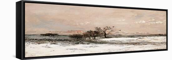 Snow-Daubigny Charles-Franois-Framed Stretched Canvas