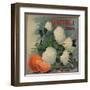 Snowball Brand - Ruddock, California - Citrus Crate Label-Lantern Press-Framed Art Print