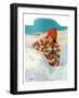 "Snowball Fight,"February 18, 1928-Penrhyn Stanlaws-Framed Giclee Print