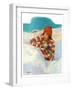 "Snowball Fight,"February 18, 1928-Penrhyn Stanlaws-Framed Premium Giclee Print