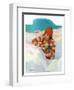 "Snowball Fight,"February 18, 1928-Penrhyn Stanlaws-Framed Giclee Print