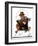 "Snowball Fight,"January 25, 1930-J.F. Kernan-Framed Giclee Print