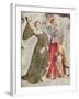 Snowball Fight outside a Castle, C.1400 (Detail of 75562)-Italian School-Framed Giclee Print