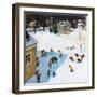 "Snowball Recess", February 4, 1956-John Clymer-Framed Premium Giclee Print