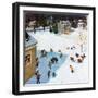 "Snowball Recess", February 4, 1956-John Clymer-Framed Premium Giclee Print