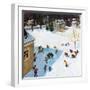 "Snowball Recess", February 4, 1956-John Clymer-Framed Premium Giclee Print