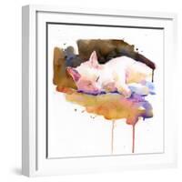 Snowball Sleeping, 2014-John Keeling-Framed Giclee Print