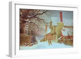 Snowballing at Tiddlington-William W. Quatremain-Framed Giclee Print