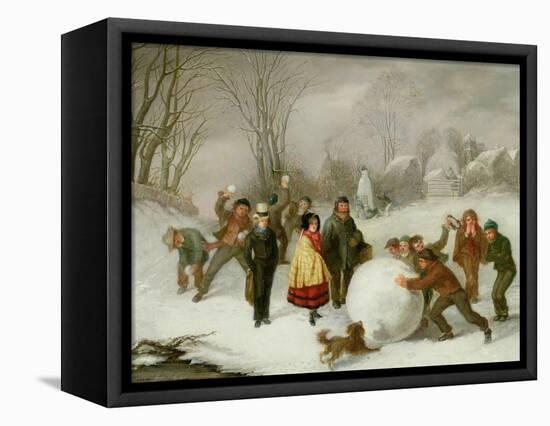 Snowballing-Cornelis Kimmel-Framed Stretched Canvas