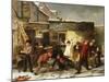 Snowballing-William Henry Knight-Mounted Giclee Print