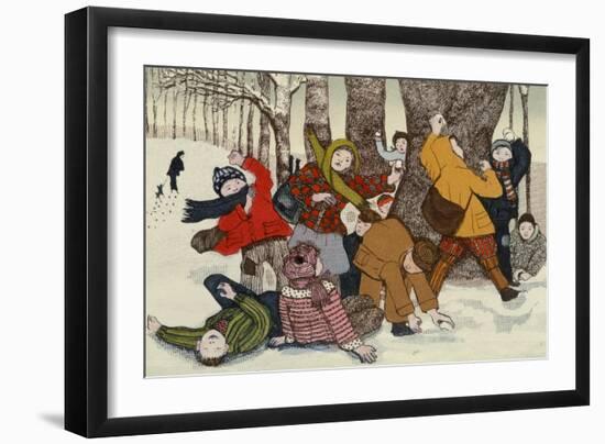 Snowballing-Gillian Lawson-Framed Giclee Print