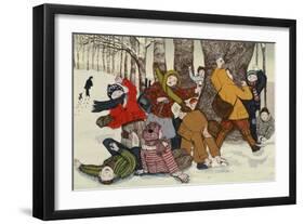 Snowballing-Gillian Lawson-Framed Giclee Print