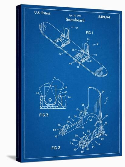 Snowboard Patent-null-Stretched Canvas