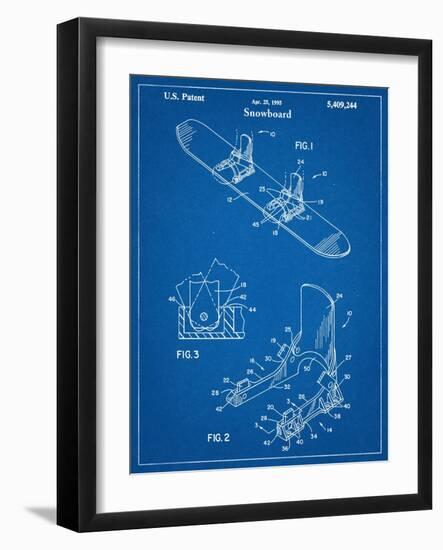 Snowboard Patent-null-Framed Art Print