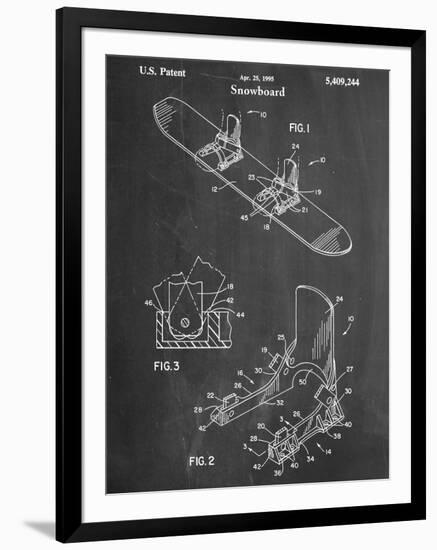 Snowboard Patent-null-Framed Art Print