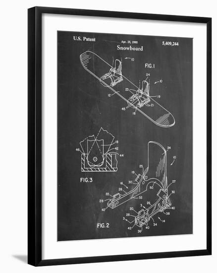 Snowboard Patent-null-Framed Art Print