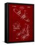 Snowboard Patent-Cole Borders-Framed Stretched Canvas