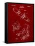 Snowboard Patent-Cole Borders-Framed Stretched Canvas