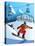 Snowboard Winter Resort-Nikola Knezevic-Stretched Canvas