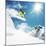 Snowboarder At Jump Inhigh Mountains At Sunny Day-dellm60-Mounted Premium Photographic Print