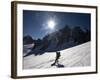 Snowboarder Enjoys Superb Spring Snow High on the Famous Valley Blanche Ski Run-David Pickford-Framed Photographic Print