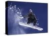 Snowboarder Flying Throught the Air, USA-null-Stretched Canvas