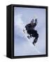 Snowboarder Flying Throught the Air-null-Framed Stretched Canvas