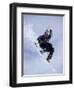 Snowboarder Flying Throught the Air-null-Framed Premium Photographic Print