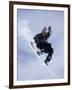 Snowboarder Flying Throught the Air-null-Framed Photographic Print