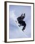 Snowboarder Flying Throught the Air-null-Framed Photographic Print