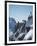 Snowboarder on the mountain-null-Framed Premium Photographic Print