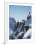 Snowboarder on the mountain-null-Framed Photographic Print