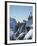 Snowboarder on the mountain-null-Framed Photographic Print