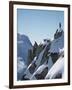 Snowboarder on the mountain-null-Framed Photographic Print