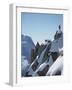 Snowboarder on the mountain-null-Framed Photographic Print