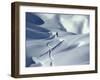 Snowboarder Riding in Powder Snow, Austria, Europe-Ted Levine-Framed Premium Photographic Print