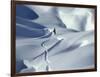 Snowboarder Riding in Powder Snow, Austria, Europe-Ted Levine-Framed Photographic Print