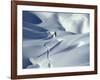 Snowboarder Riding in Powder Snow, Austria, Europe-Ted Levine-Framed Photographic Print