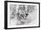 Snowboarding in powder at Whitefish Mountain, Montana, USA-Chuck Haney-Framed Photographic Print