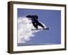 Snowboarding in Santa Fe, New Mexico, USA-Lee Kopfler-Framed Photographic Print