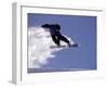 Snowboarding in Santa Fe, New Mexico, USA-Lee Kopfler-Framed Photographic Print