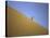 Snowboarding on Sanddunes, Morocco-Michael Brown-Stretched Canvas