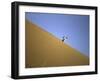 Snowboarding on Sanddunes, Morocco-Michael Brown-Framed Photographic Print