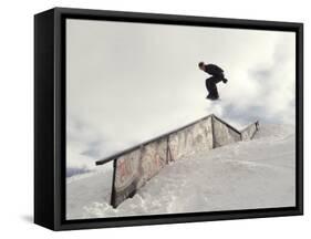 Snowboarding-null-Framed Stretched Canvas