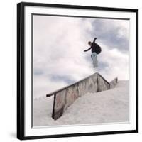 Snowboarding-null-Framed Photographic Print