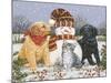 Snowboy with Little Friends-William Vanderdasson-Mounted Giclee Print