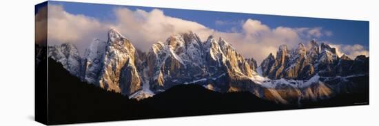 Snowcapped Mountain Peaks, Dolomites, Italy-null-Stretched Canvas