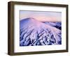 Snowcapped mountain range, Mt. Bachelor and the Three Sisters, Deschutes National Forest, Oregon...-Panoramic Images-Framed Photographic Print