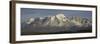 Snowcapped Mountain Range, Paine Massif, Torres Del Paine National Park, Magallanes Region-null-Framed Photographic Print